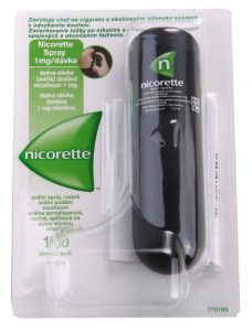 Nicorette Spray je léčivý přípravek, která pomáhá ukončit kouření. 